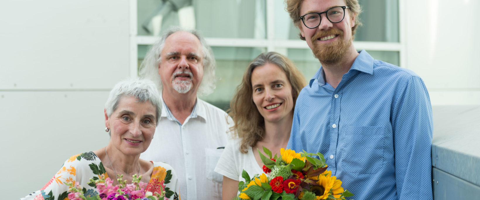 Monika Renner (ehem. Vorsitzende), Prof. Dieter Rehm (Präsident der Akademie), Dr. Patricia Drück (stellv. Vorsitzende) und Rasmus Kleine (Vorsitzender